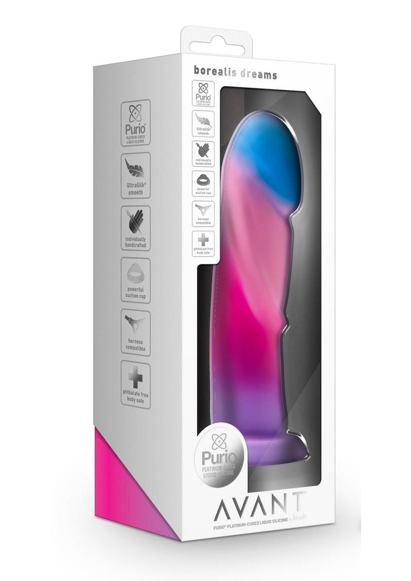 Avant Borealis Dreams Silicone Dildo Cotton Candy Multicolor