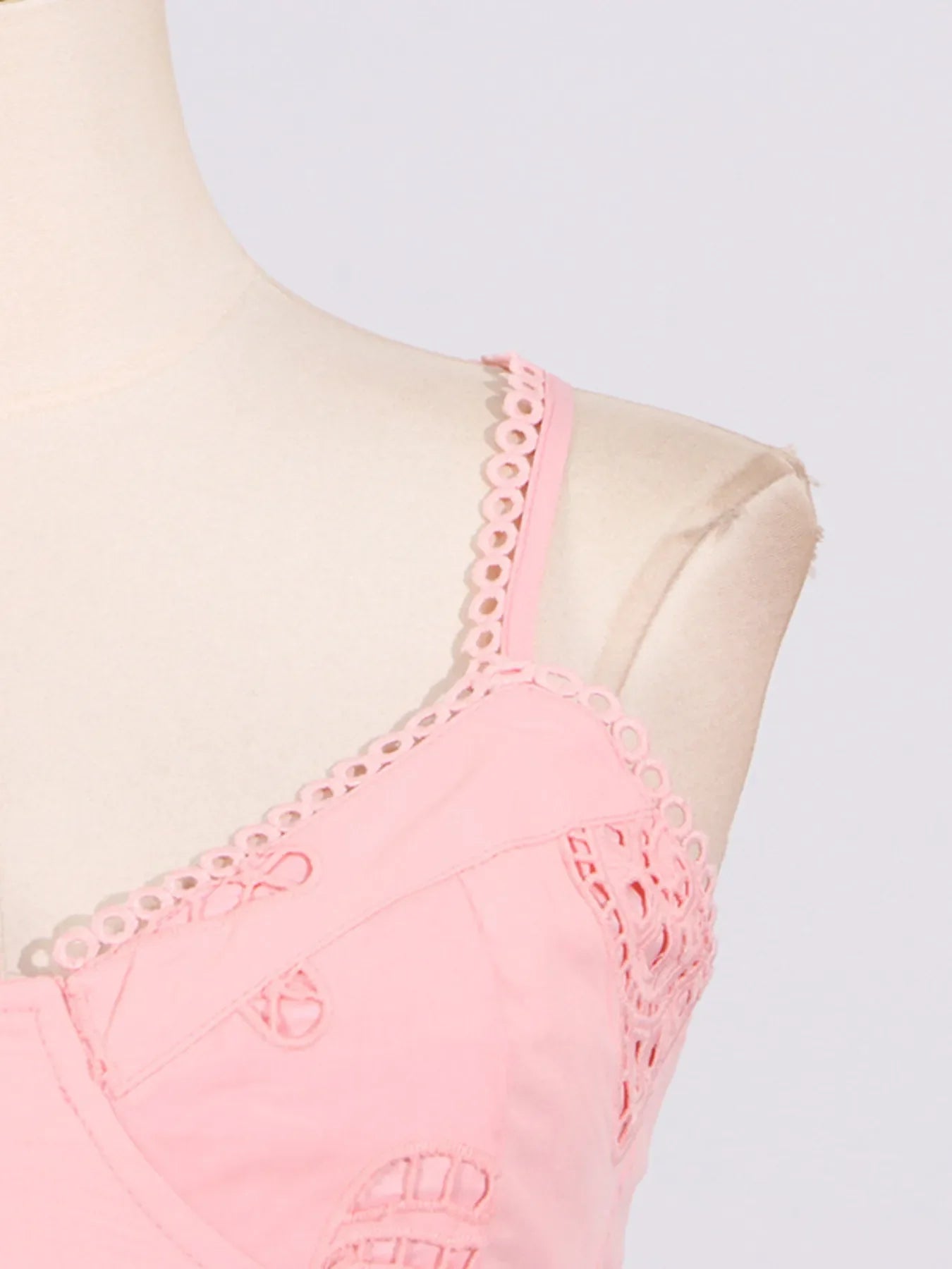 Hollow Out Adjustable Strap Mini Dress