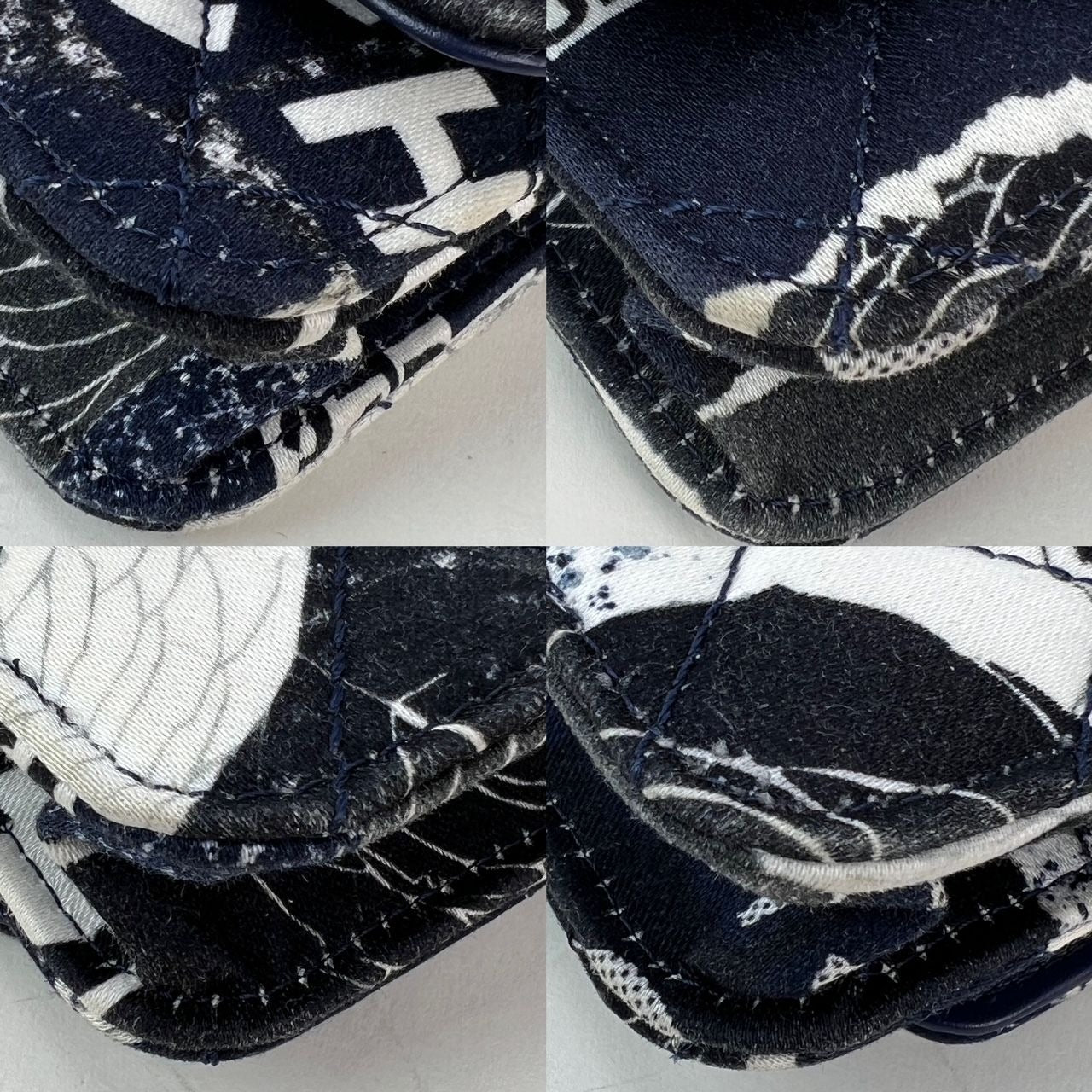 Portefeuille Chanel Reissue 2.55 en toile imprimée matelassée édition limitée sur une pochette à chaîne RARE