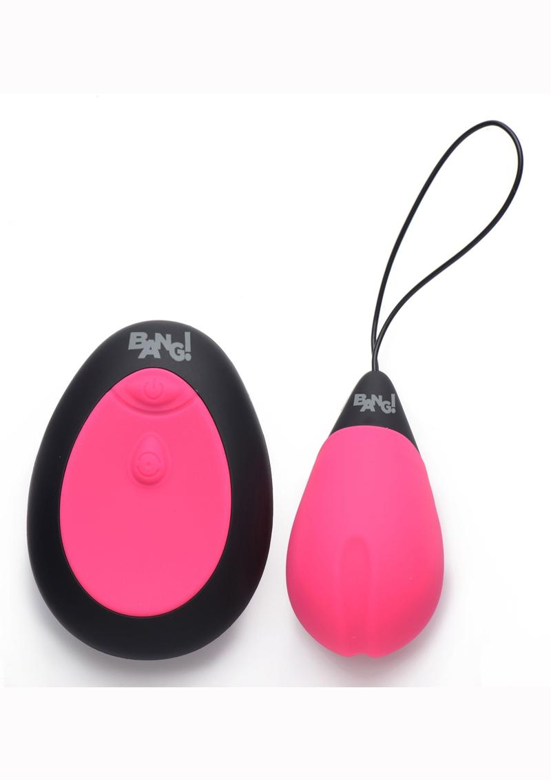 Bang! 10x Rechargeable Silicone Vibrating Egg With Remote Control