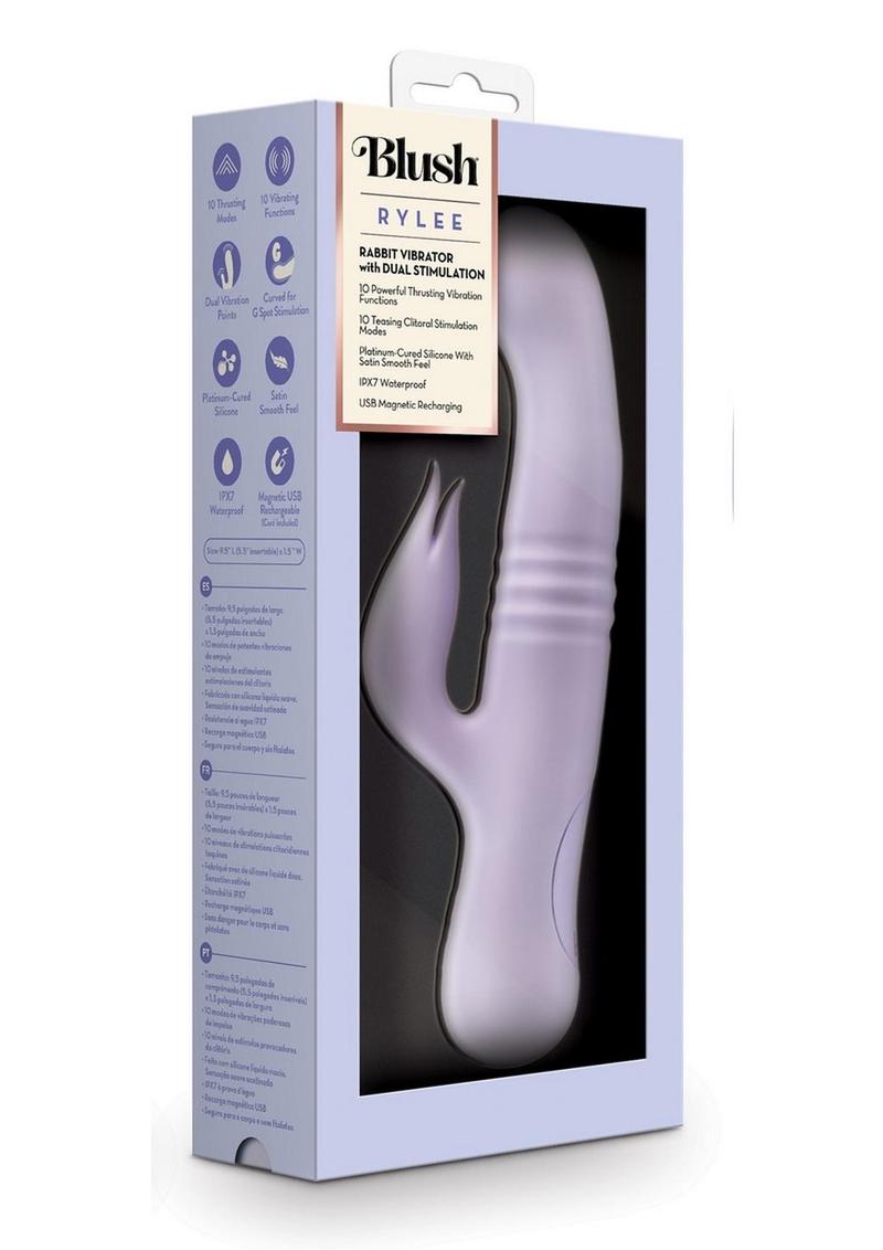 Blush Rylee Rechargeable Rabbit Vibrator