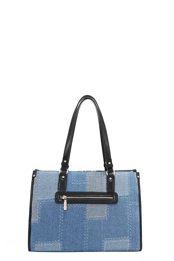 Nicole Lee USA Bosque De Amor Denim Tote Bag Carryall