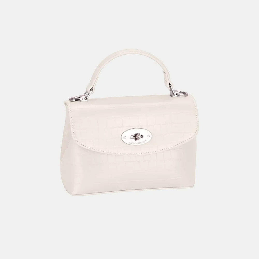 David Jones Textured PU Leather Handbag For Everyday Use