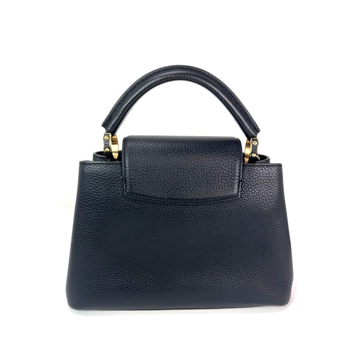 Louis Vuitton Taurillon Capucines Trapped Leopard BB Black Shoulder Bag