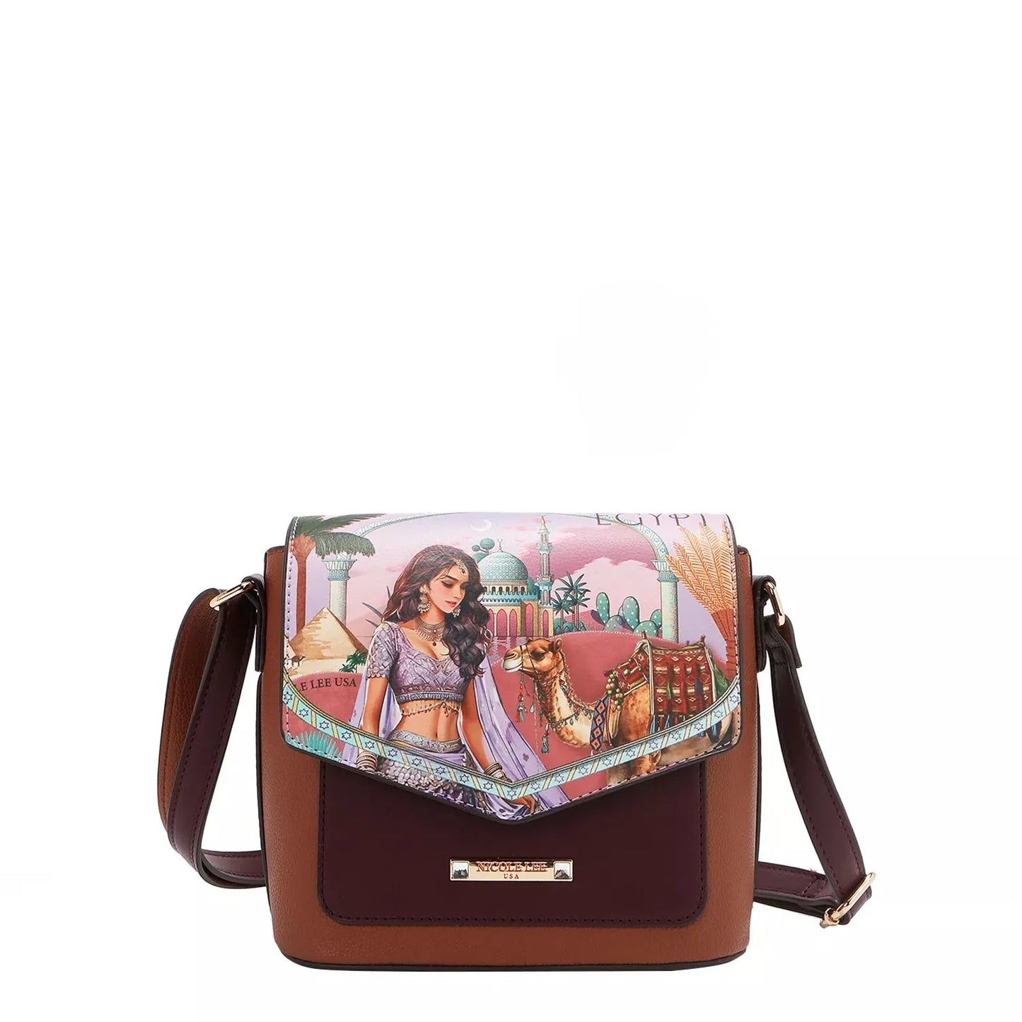 Nicole Lee USA Queen Cleopatra 3 Piece Bag Set Wallet