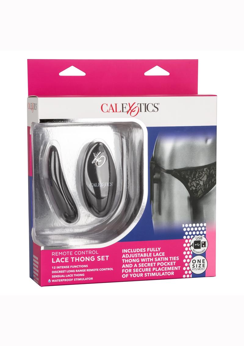 Calexotics Rechargeable Lace Thong Panty Vibrator