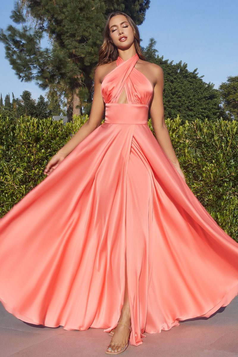 Robe trapèze en satin interchangeable