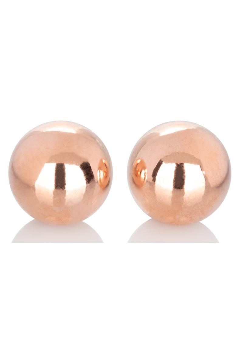 CalExotics Climax Weighted Rose Gold Steel Orgasm Kegel Balls
