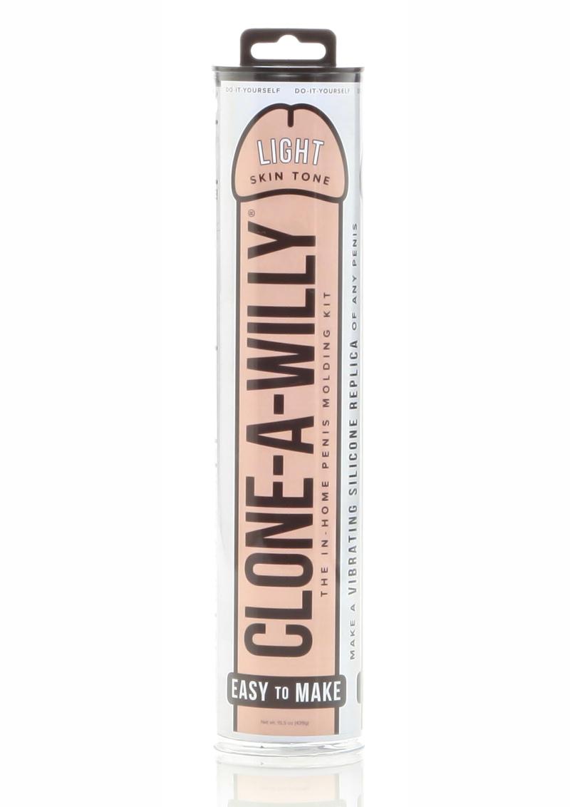 Clone-A-Willy Medium Skin Tone Silicone Dildo Molding Kit with Vibrator