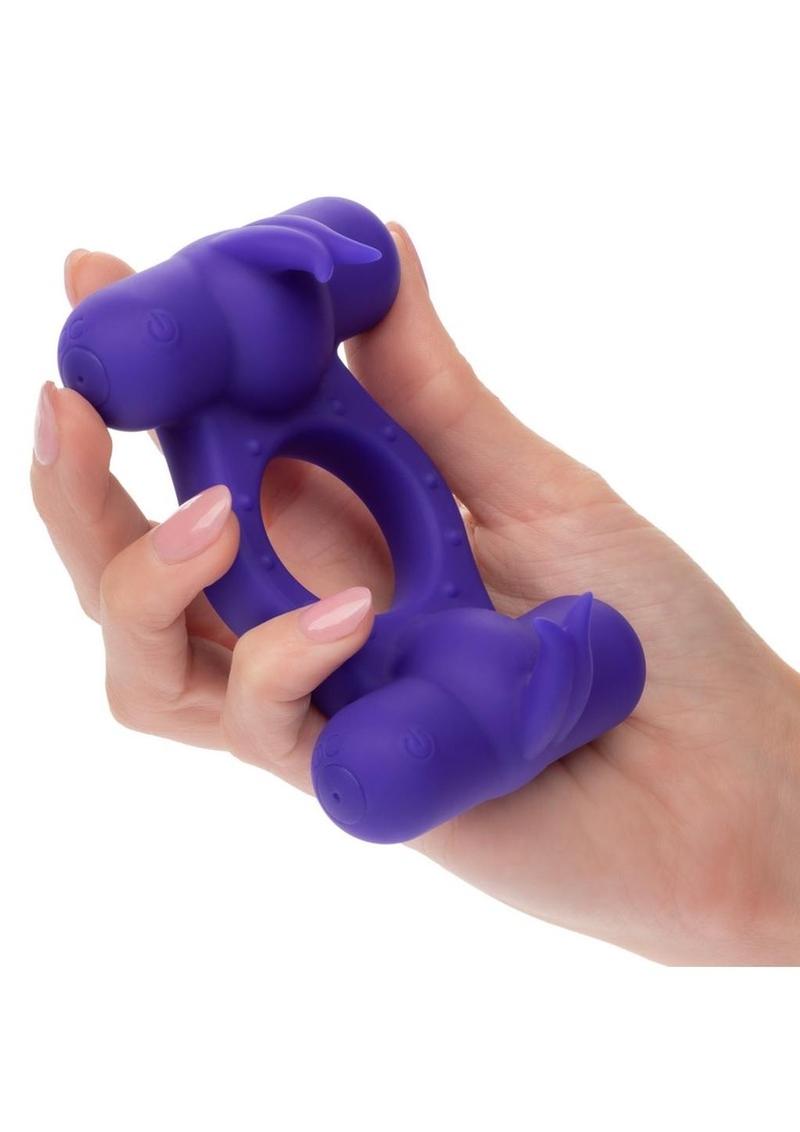 CalExotics Silicone Rechargeable Triple Orgasm Enhancer