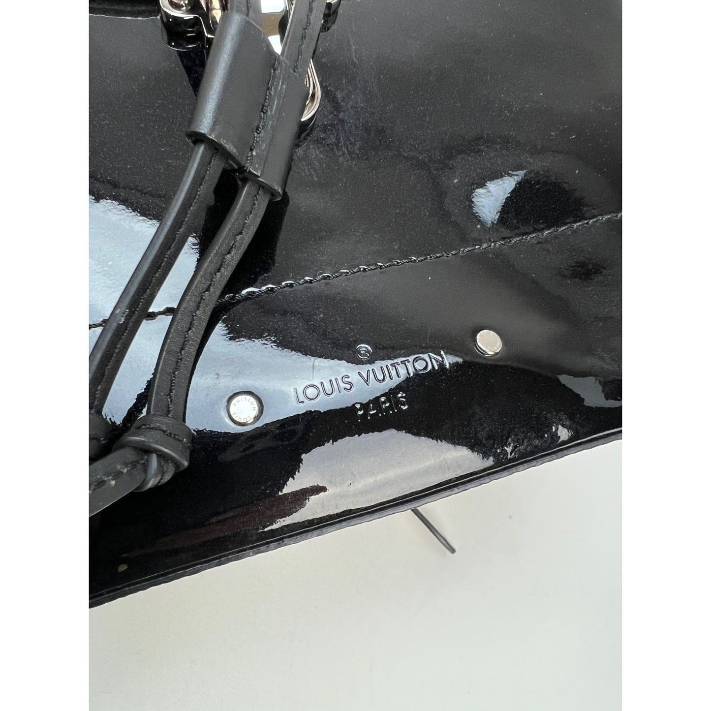 LOUIS VUITTON Hot Springs Backpack White Monogram and Patent Leather