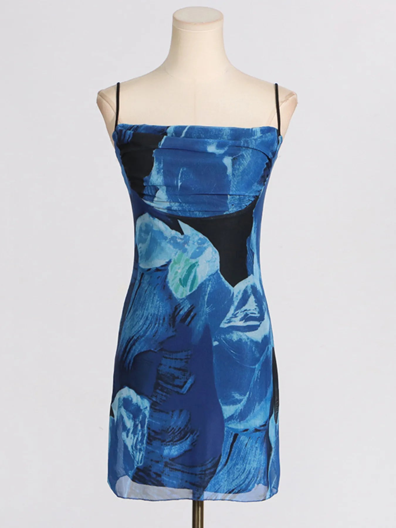 Cowl Neck Cami Mini Dress