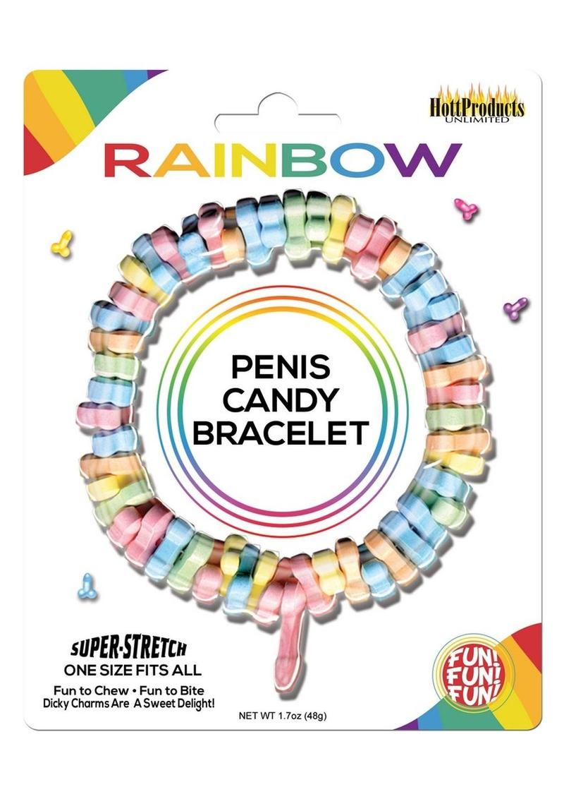 Rainbow Penis Candy Bracelet Multi Flavored