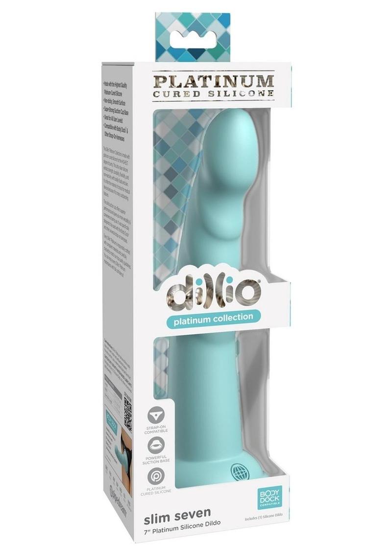Dillio Platinum Slim Body-Safe Seven Silicone Lavender Dildo