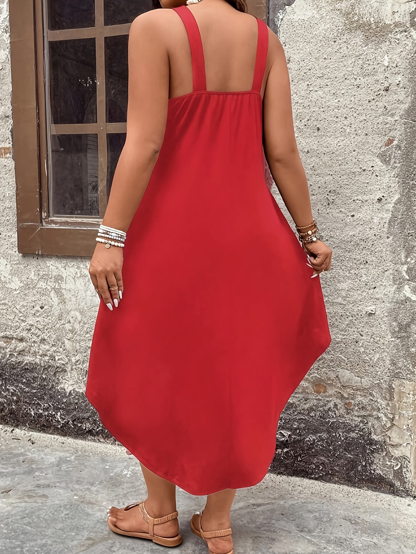 Effortless Style Knit Plus Size Halter Dress