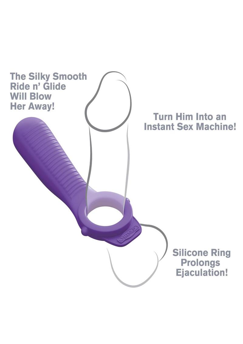 Fantasy C Ringz Ride N Glide Silicone Couples Ring
