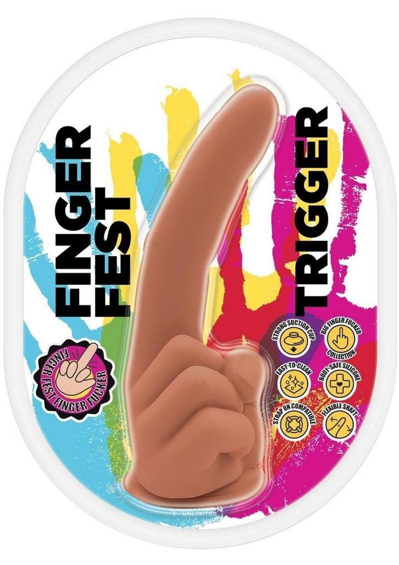 Finger Fest Trigger Realistic Silicone Dildo