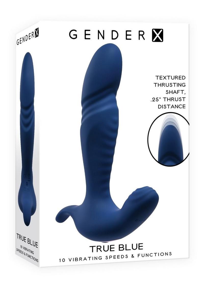 Gender X True Blue Thrusting Anal Vibrator