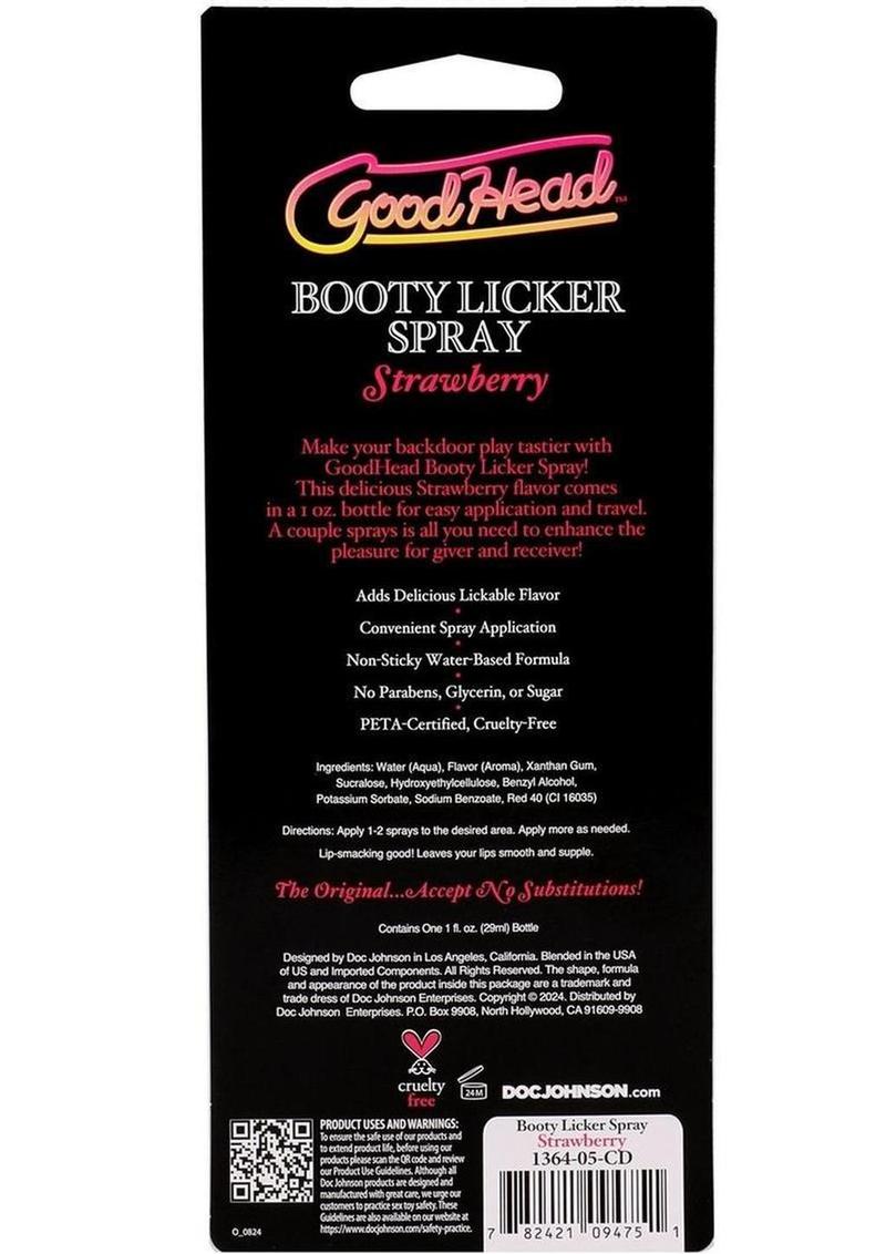 GoodHead Booty Licker Spray Strawberry