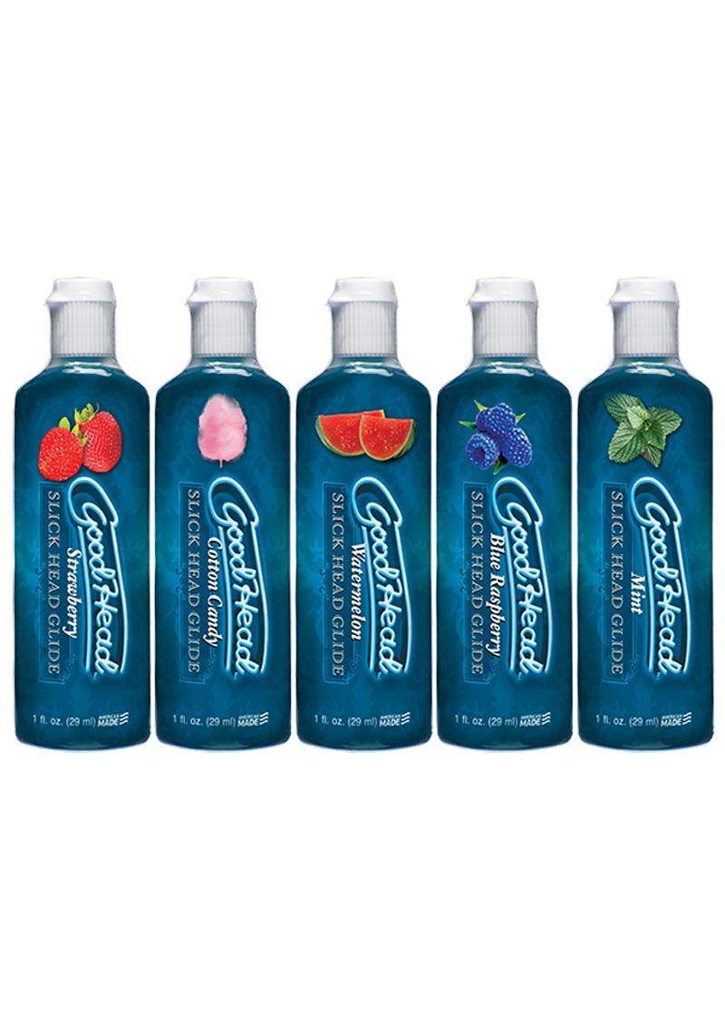 Good Head Slick Head Glide Flavored Lubricants Pack