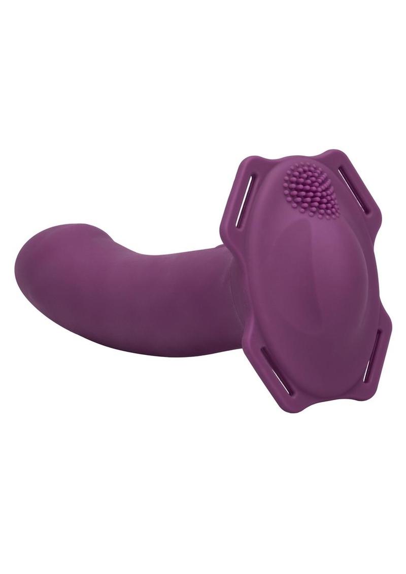 CalExotics Her Royal Harness ME2 Rumbler Silicone Strap-On Probe