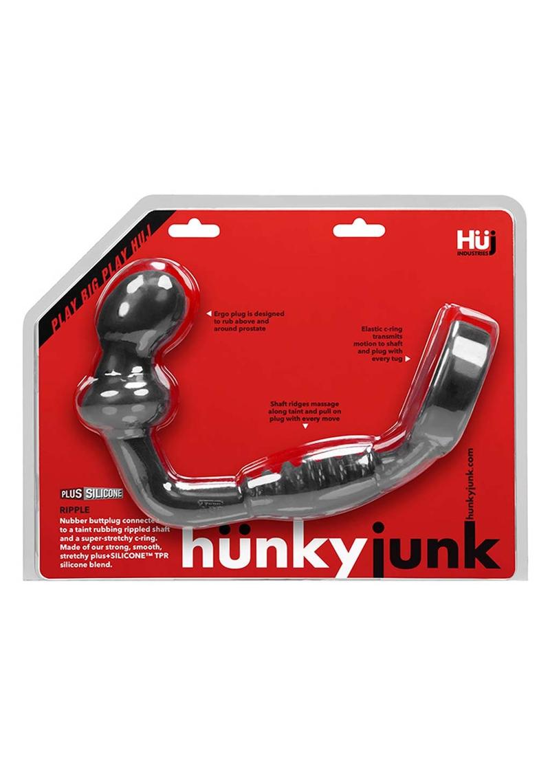 Hunkyjunk Ripple Silicone Textured Asslock For Enhanced Pleasure