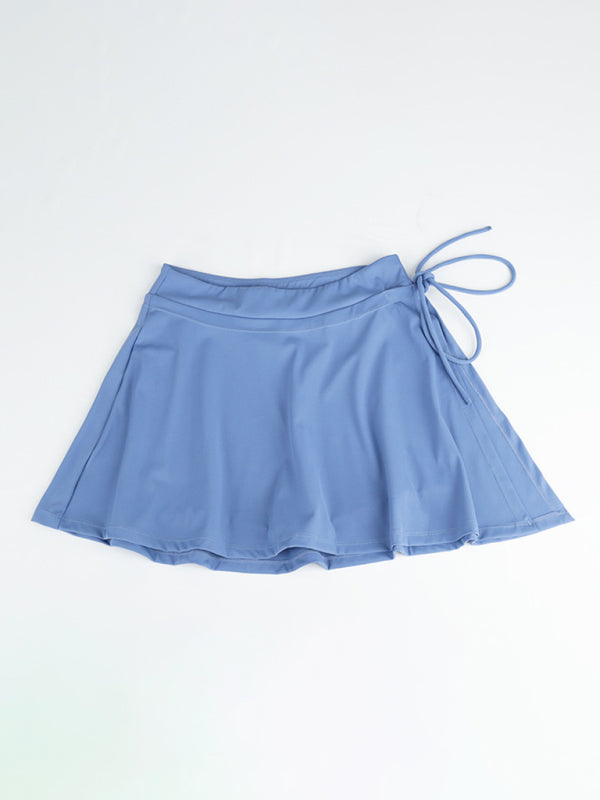 Jupe-short de tennis athlétique pour femme - Séchage rapide avec fentes latérales