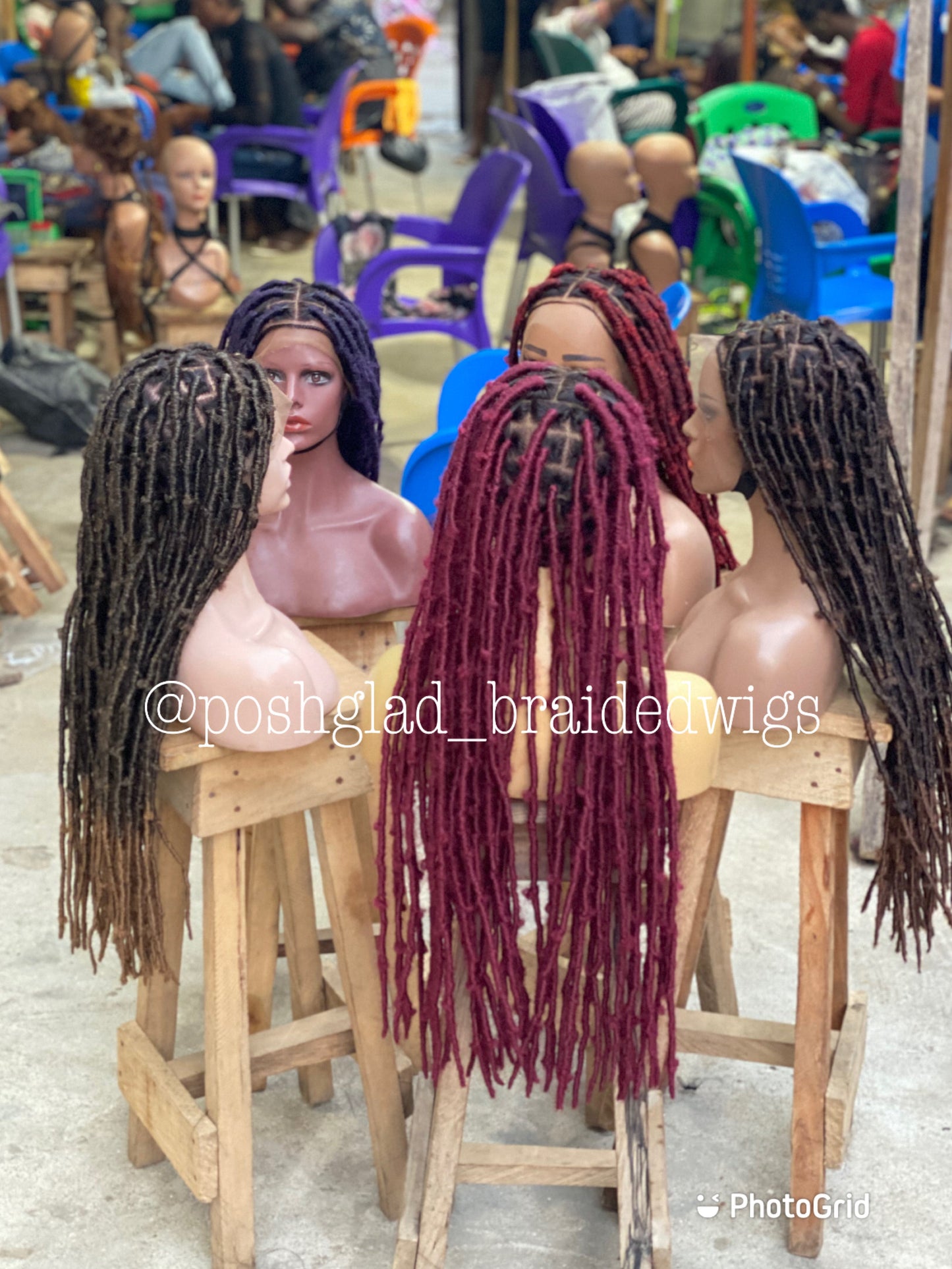 Destress Faux Locs Wig - Swiss Full Lace - Maryam