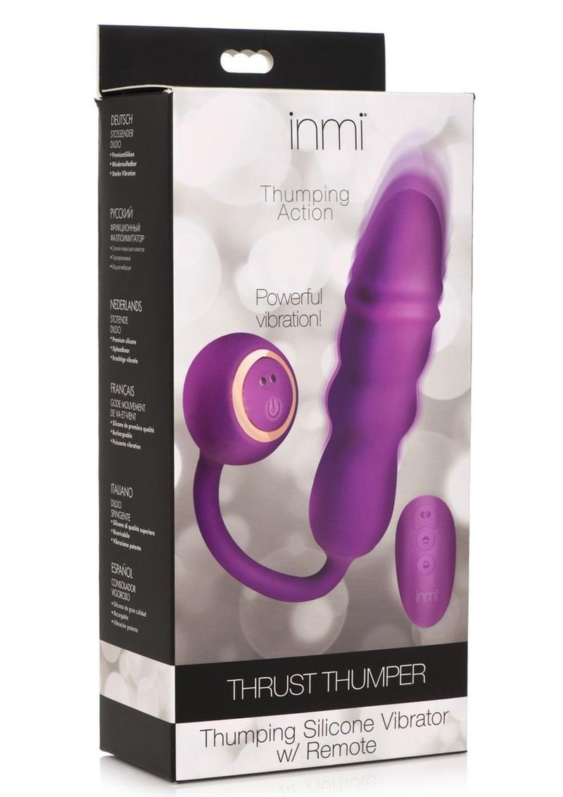 Inmi Thrust Thumper Rechargeable Silicone Remote Control Vibrators