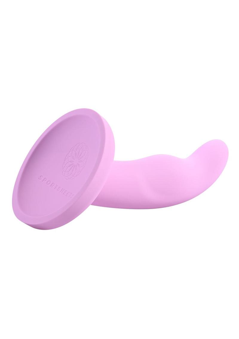 Sportsheets Lazre Silicone Curved G-Spot Dildo with Suction Cup
