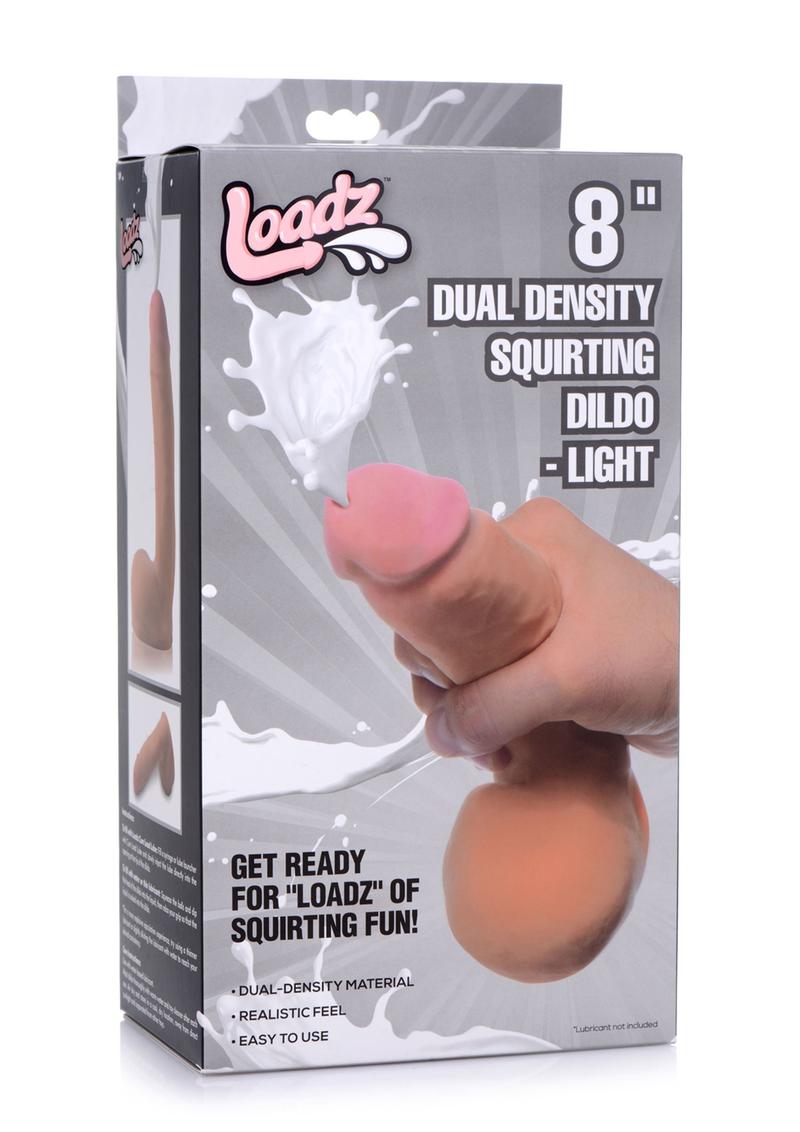 Loadz Dual-Density Squirting Dildo - Vanilla