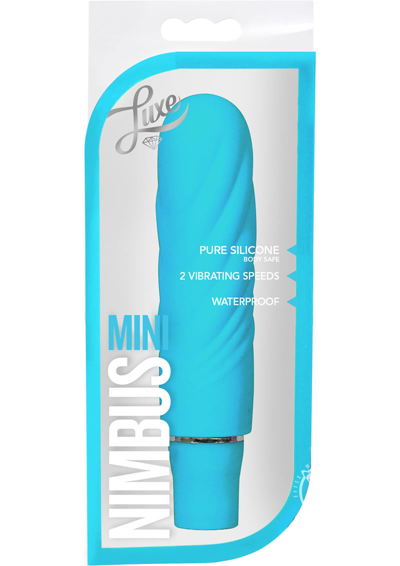 Luxe Nimbus Mini Silicone Vibrator Compact Aqua Power
