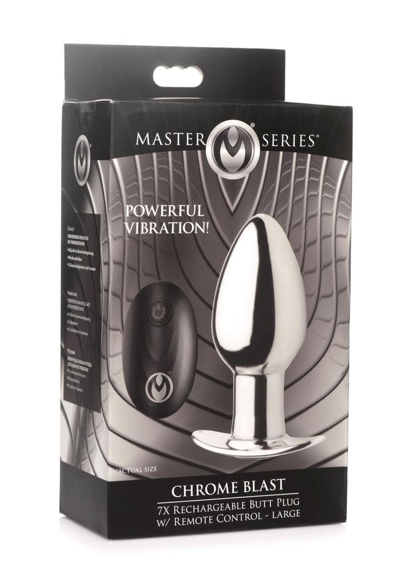 Master Series Chrome Blast 7X Large Butt Plug