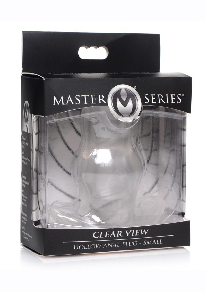 Master Series Clear View Hollow Anal Plug XL