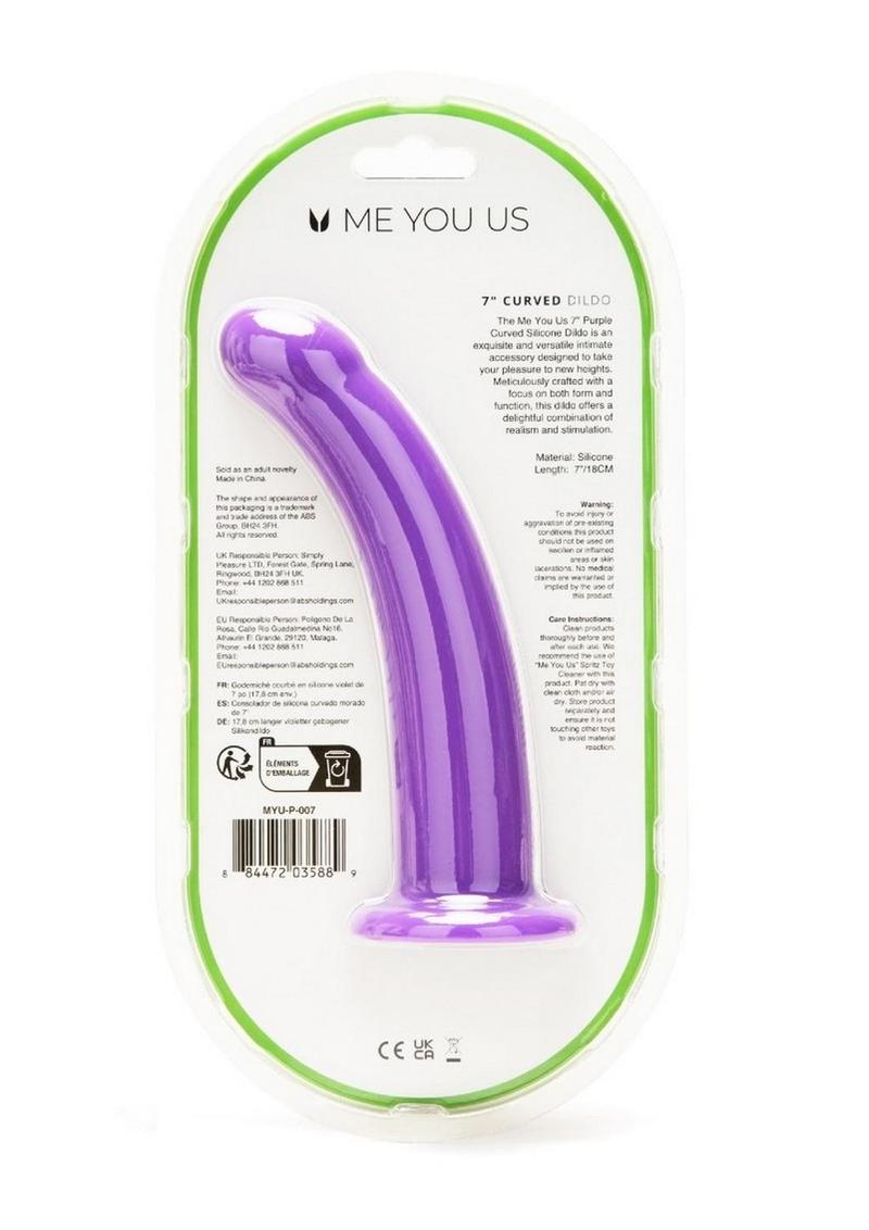 Me You Us Curved Harness Compatible Silicone Dildo
