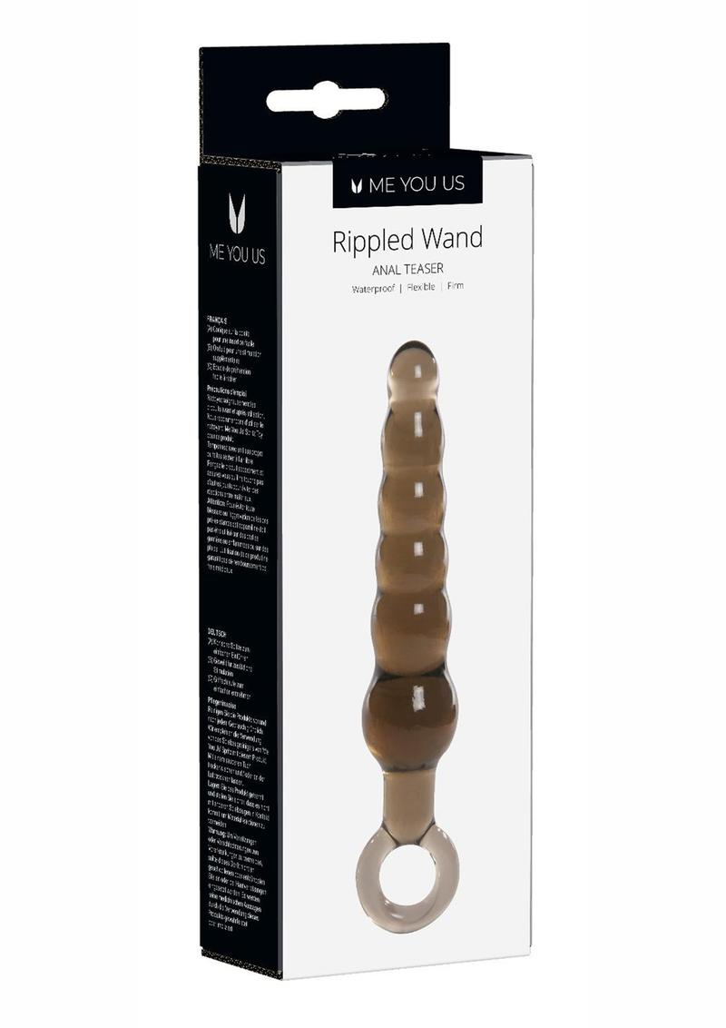 Me You Us Rippled Wand Anal Teaser 5.75 Inch Smoke