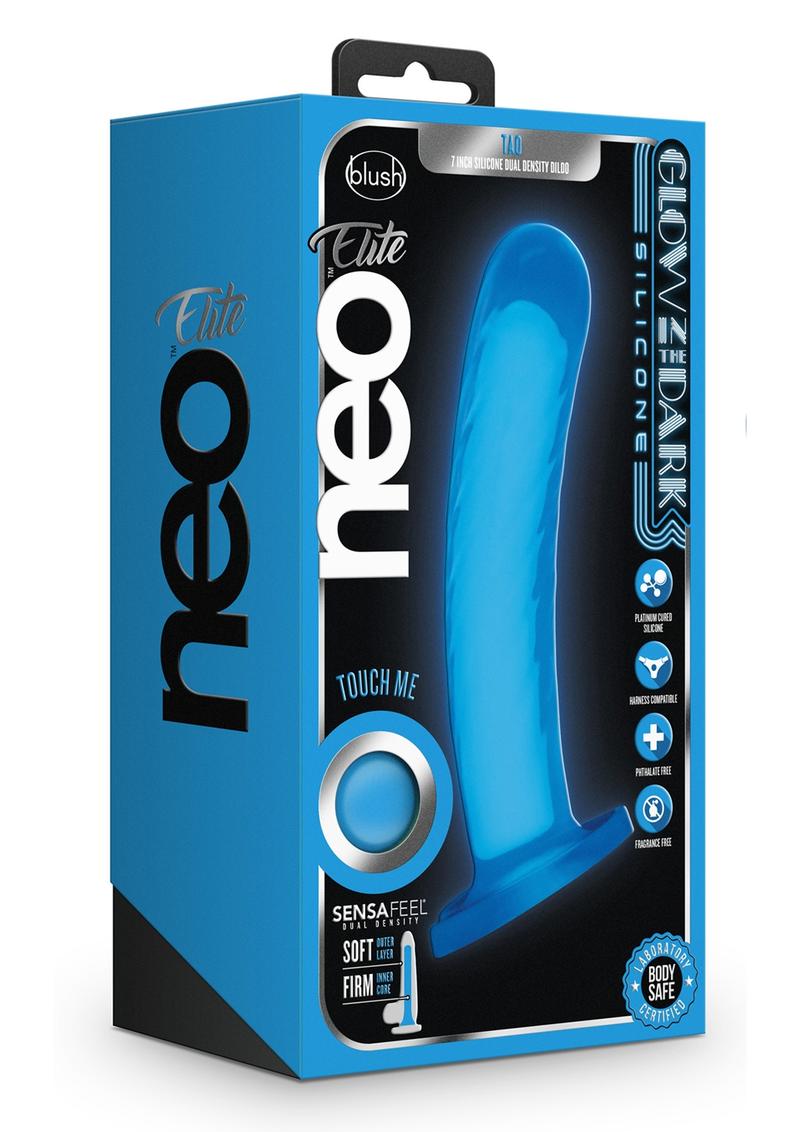 Neo Elite Tao Glow-In-The-Dark Dual-Density Silicone Dildo