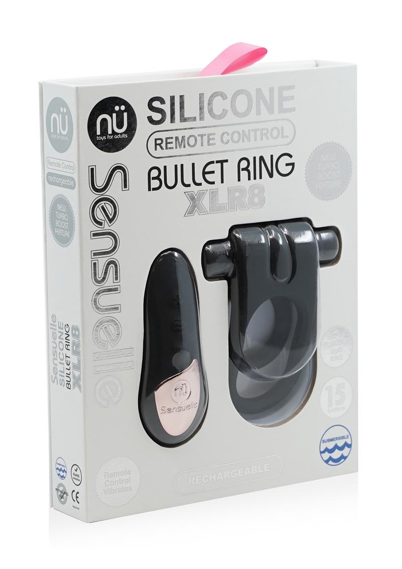 NU Sensuelle Silicone Remote Control Bullet Ring XLR8