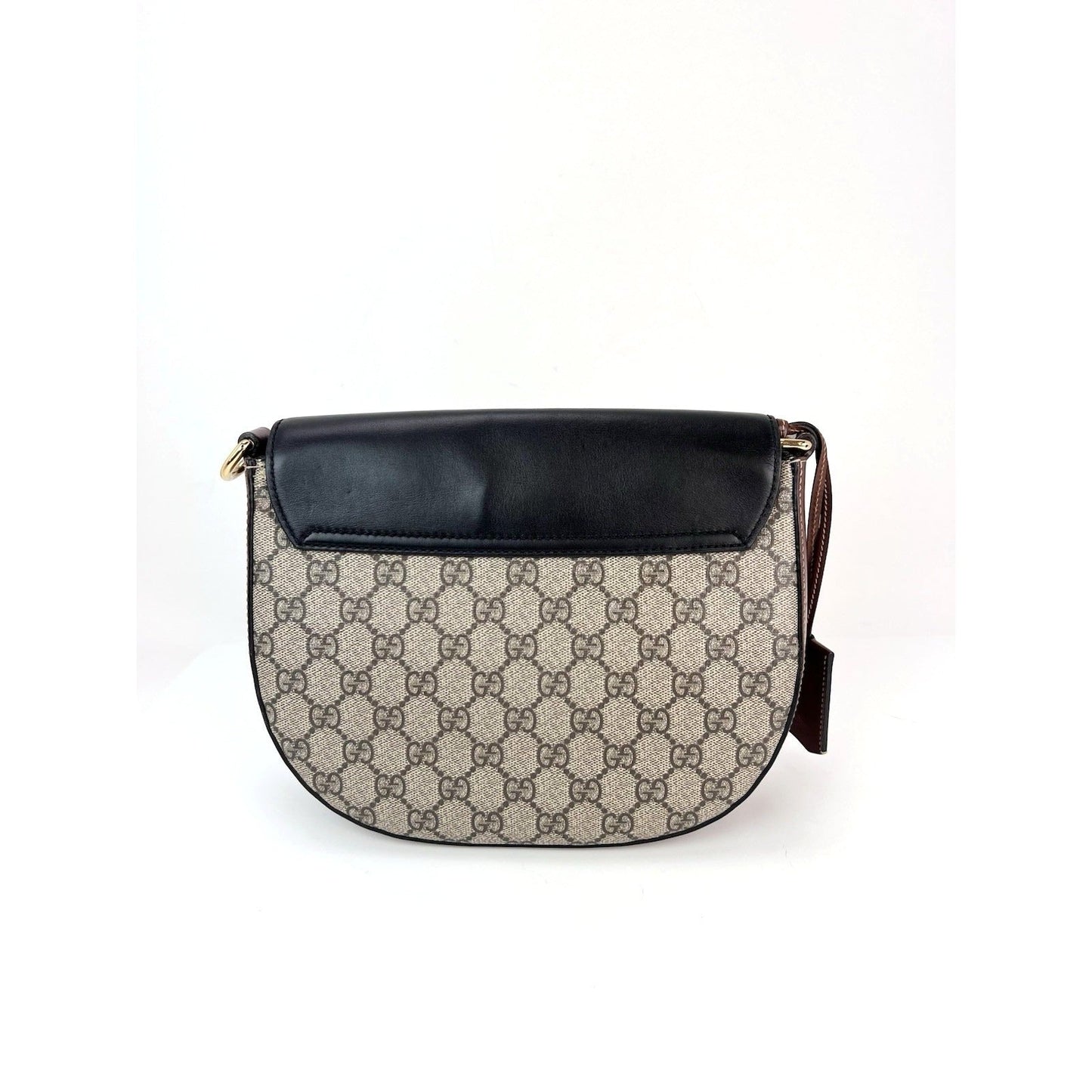 Sac bandoulière Gucci GG Supreme Web Padlock noir