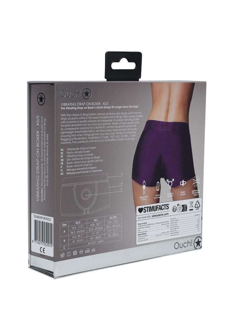 Ouch! Vibrating Strap-On Boxer With Bullet