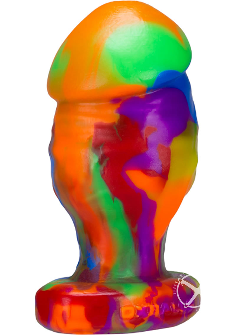 Oxballs Honcho 2 Silicone Anal Plug Rainbow