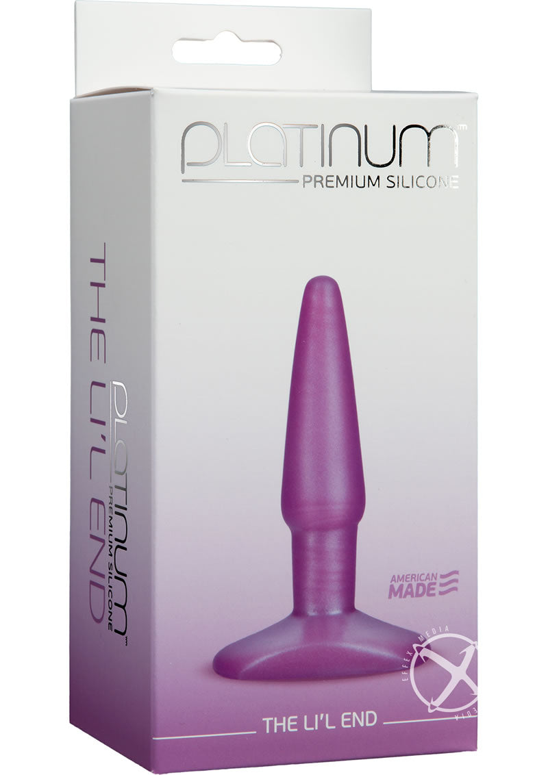 Platinum Premium Silicone Anal Plug Purple