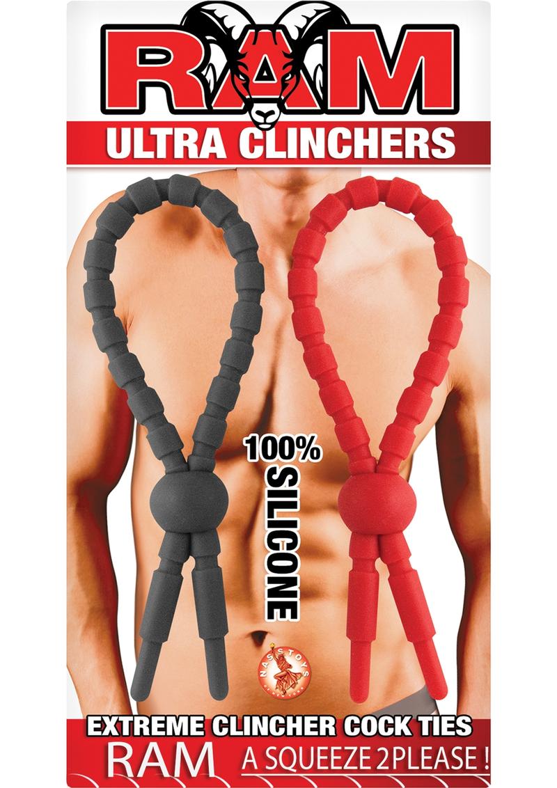 RAM Ultra Clinchers 100% Silicone Extreme Clincher Cock Ties