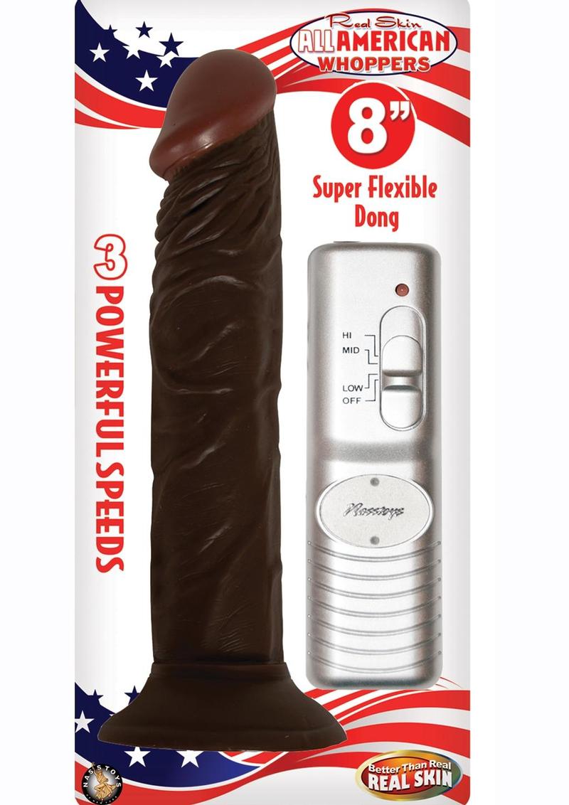Real Skin All American Whoppers Vibrating Dildo With Suction Cup