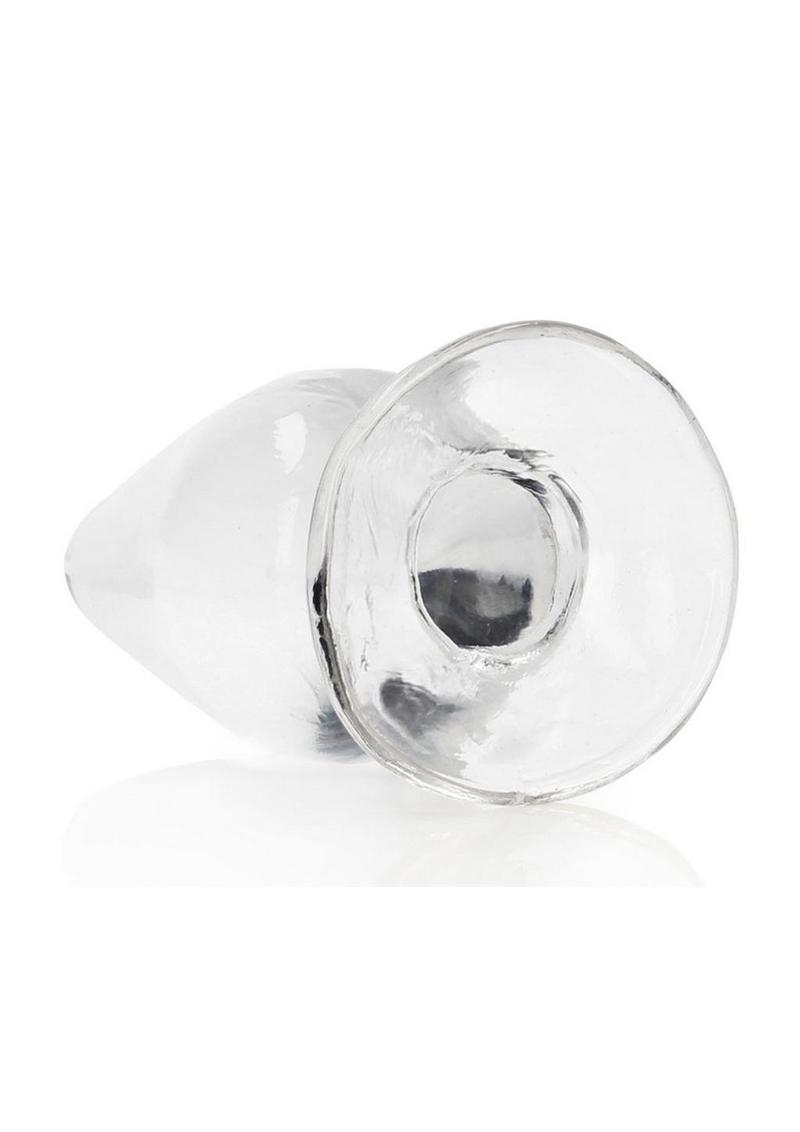 RealRock Crystal Clear Anal Plug with Suction Cup