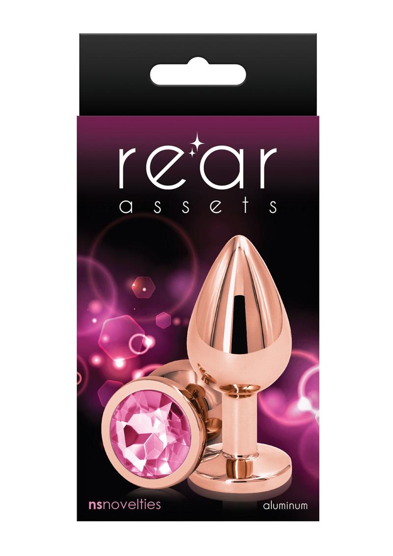 Rear Assets Rose Comfortable Gold Aluminum Anal Plug