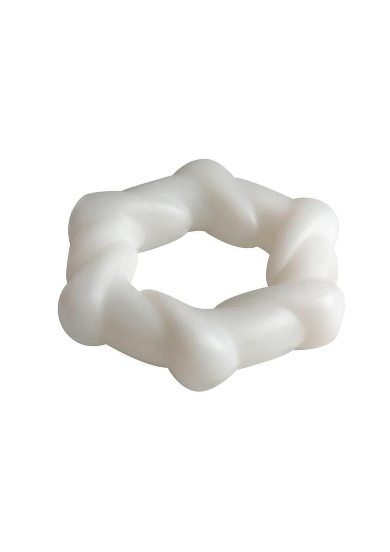 Rock Candy Taffy Twist Snug And Spiraled Erection Ring With Easy Care