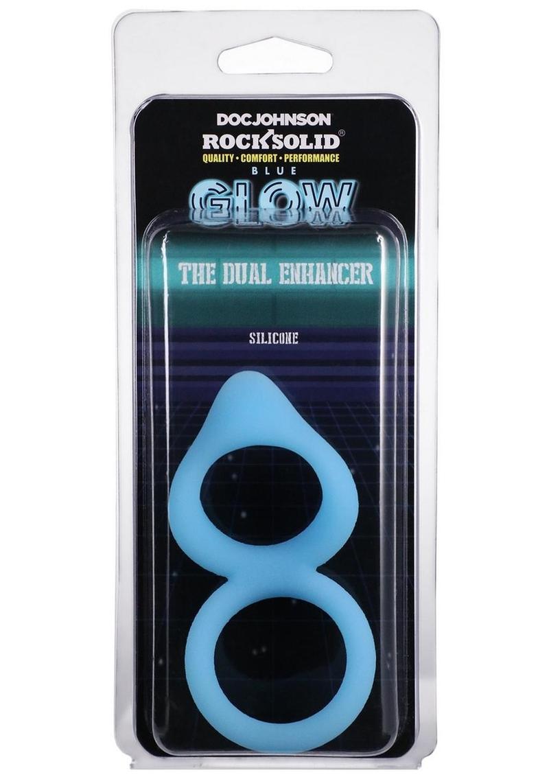 Doc Johnson Rock Solid Blue Glow The Dual Enhancer