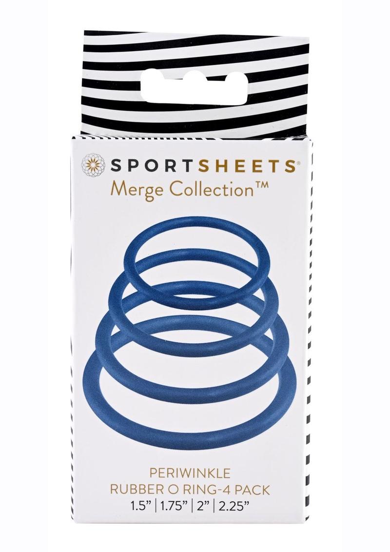 Sportsheets Merge Collection Plum Rubber Assorted Sizes O Ring