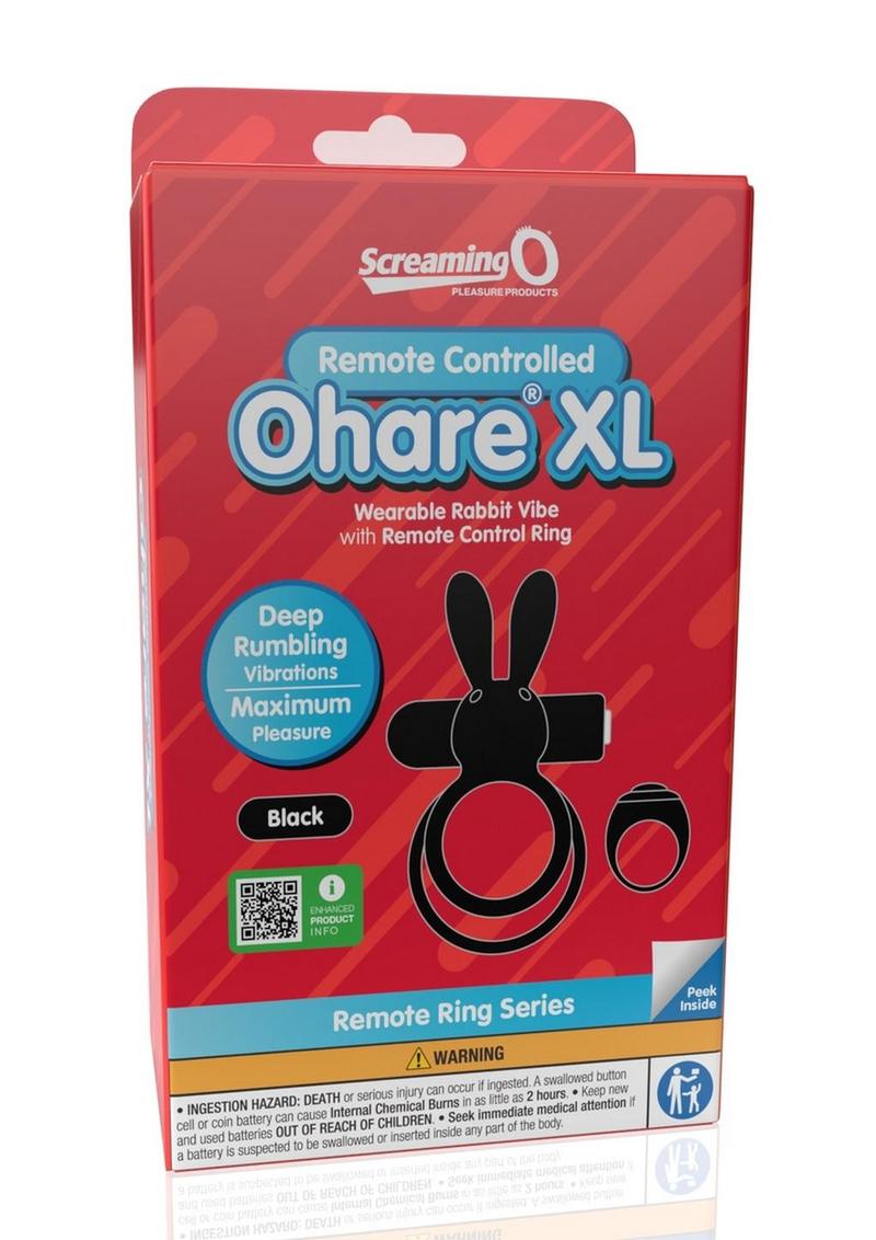 Screaming O Ohare XL Wearable Rabbit Vibe With Remote Control Cock Ring